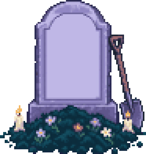 A fresh tombstone